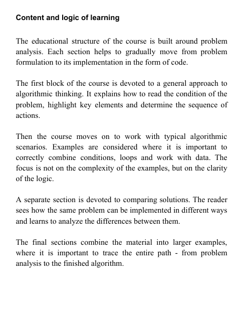 "Core Code" course content