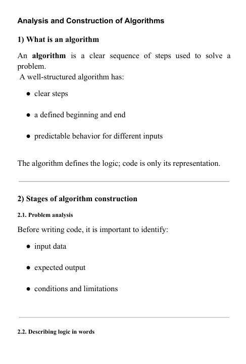"Core Code" course content