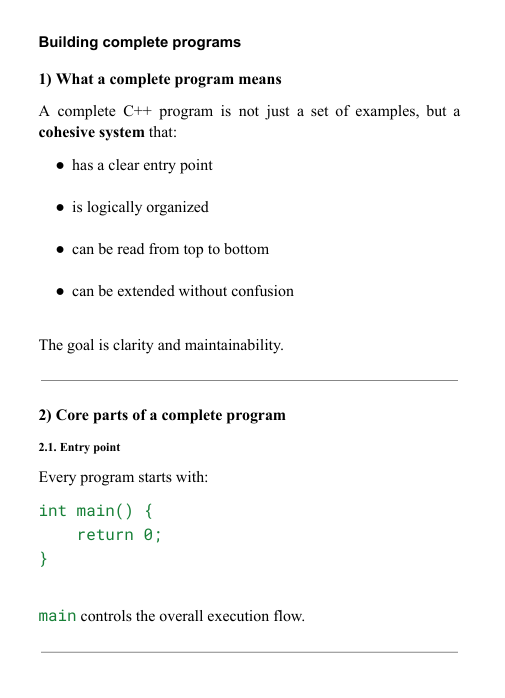 "Nova Code" course content