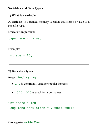 Syntax Path course content