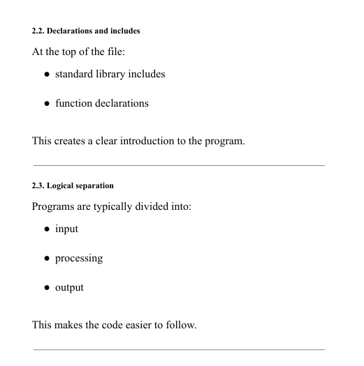 "Nova Code" course content