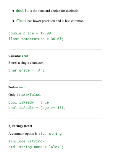 Syntax Path course content
